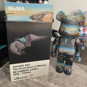 1000% Bearbrick Be@rbrick Salvador Dali Exclusive Edition with MoMA with Box